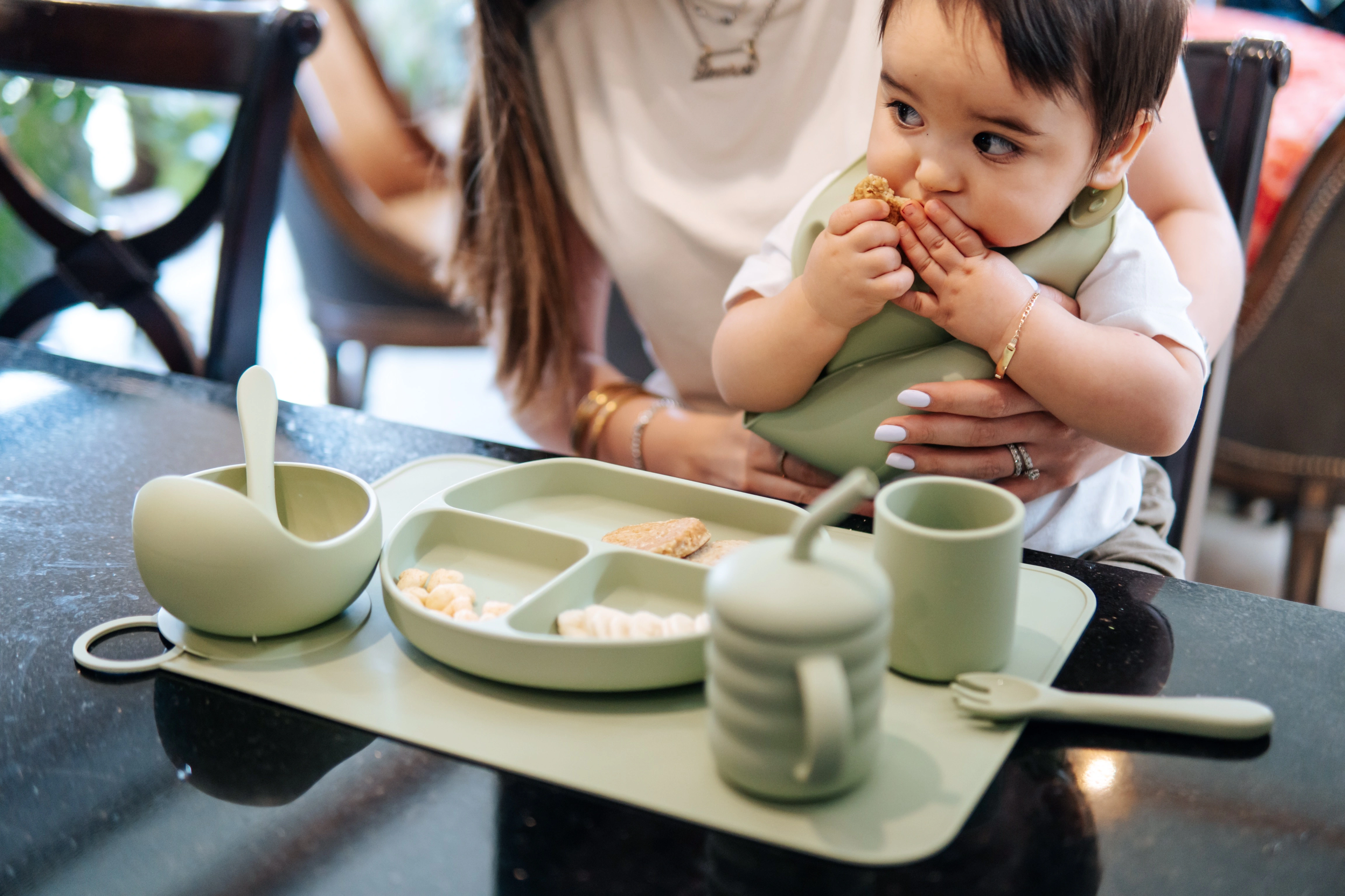 Set de Alimentación Ideal | Sage Green