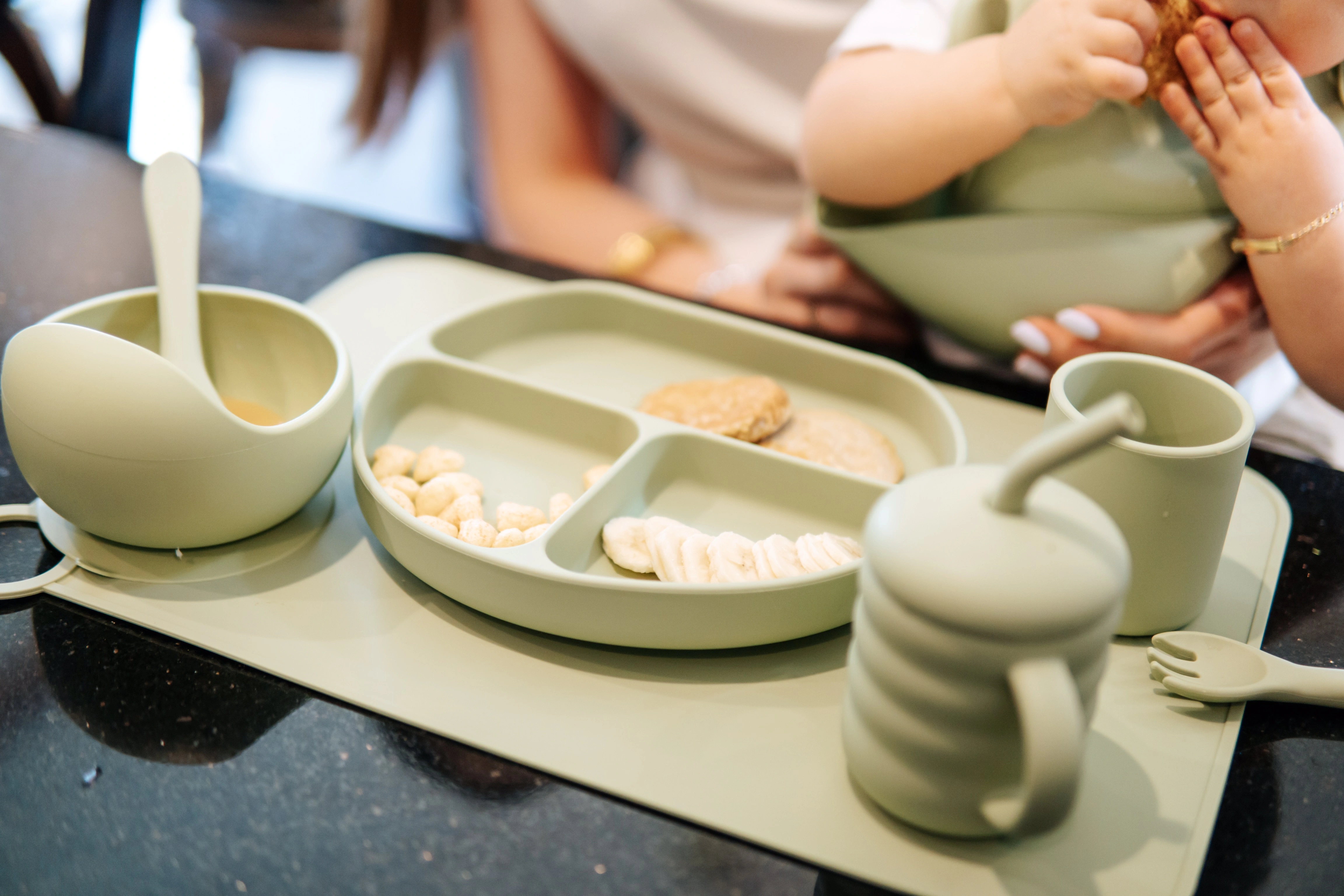 Set de Alimentación Ideal | Sage Green