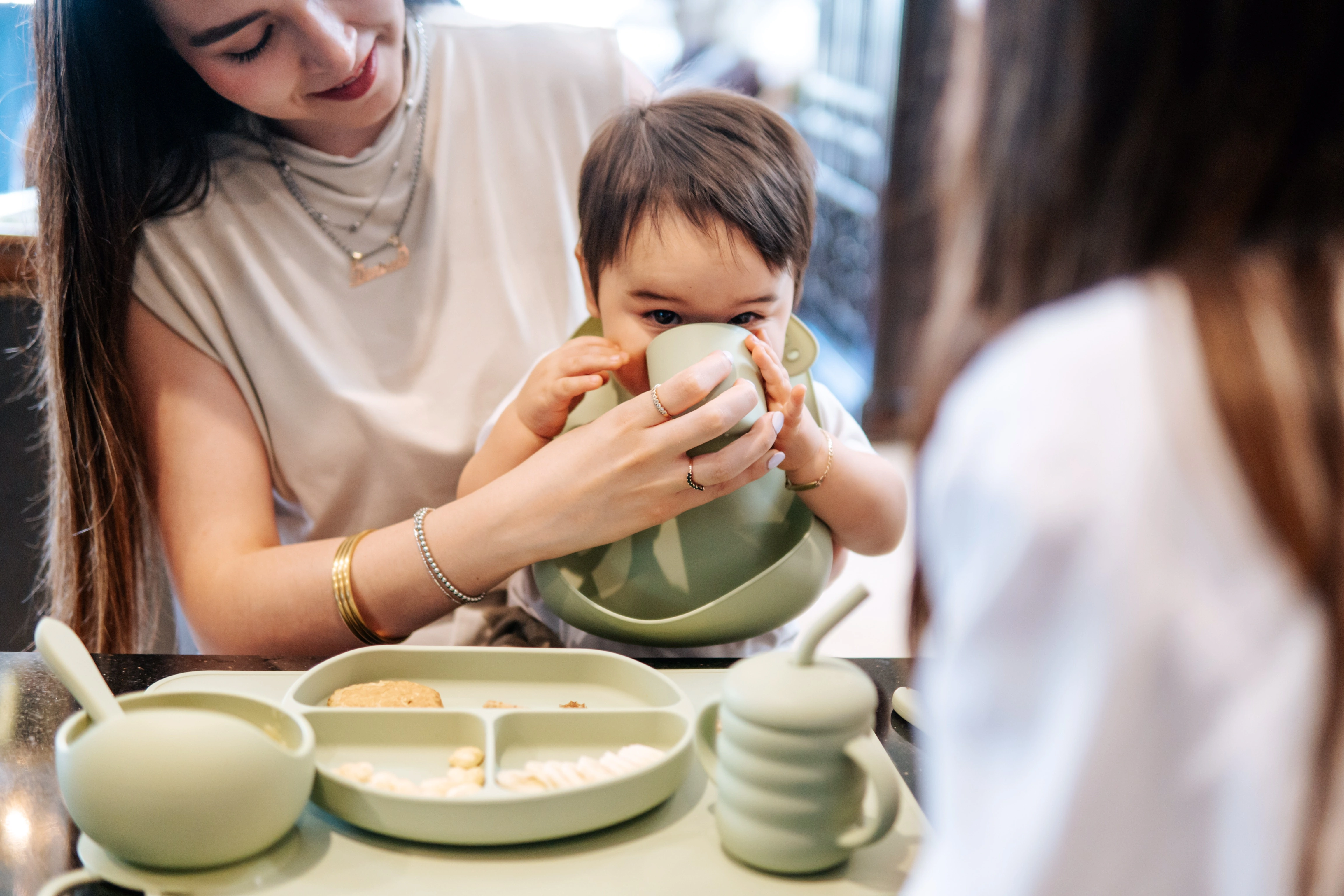 Set de Alimentación Ideal | Sage Green