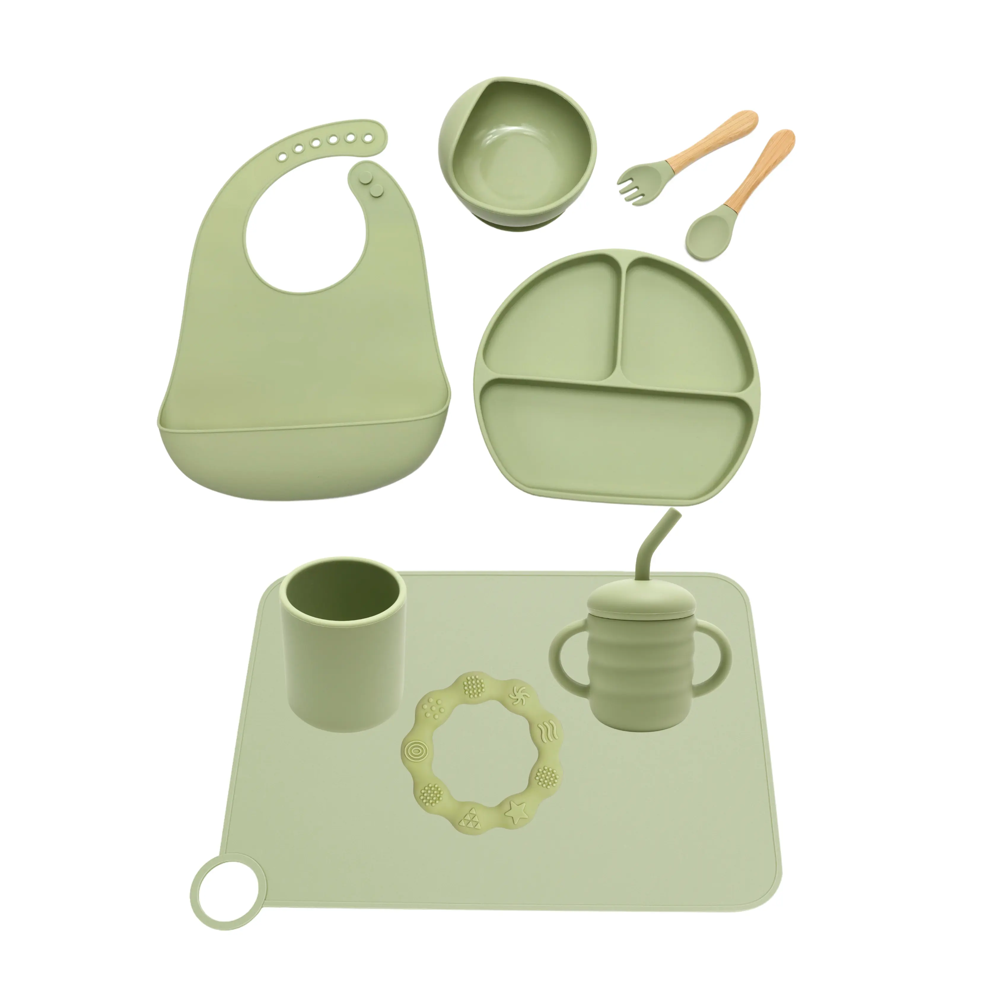Set de Alimentación Ideal | Sage Green