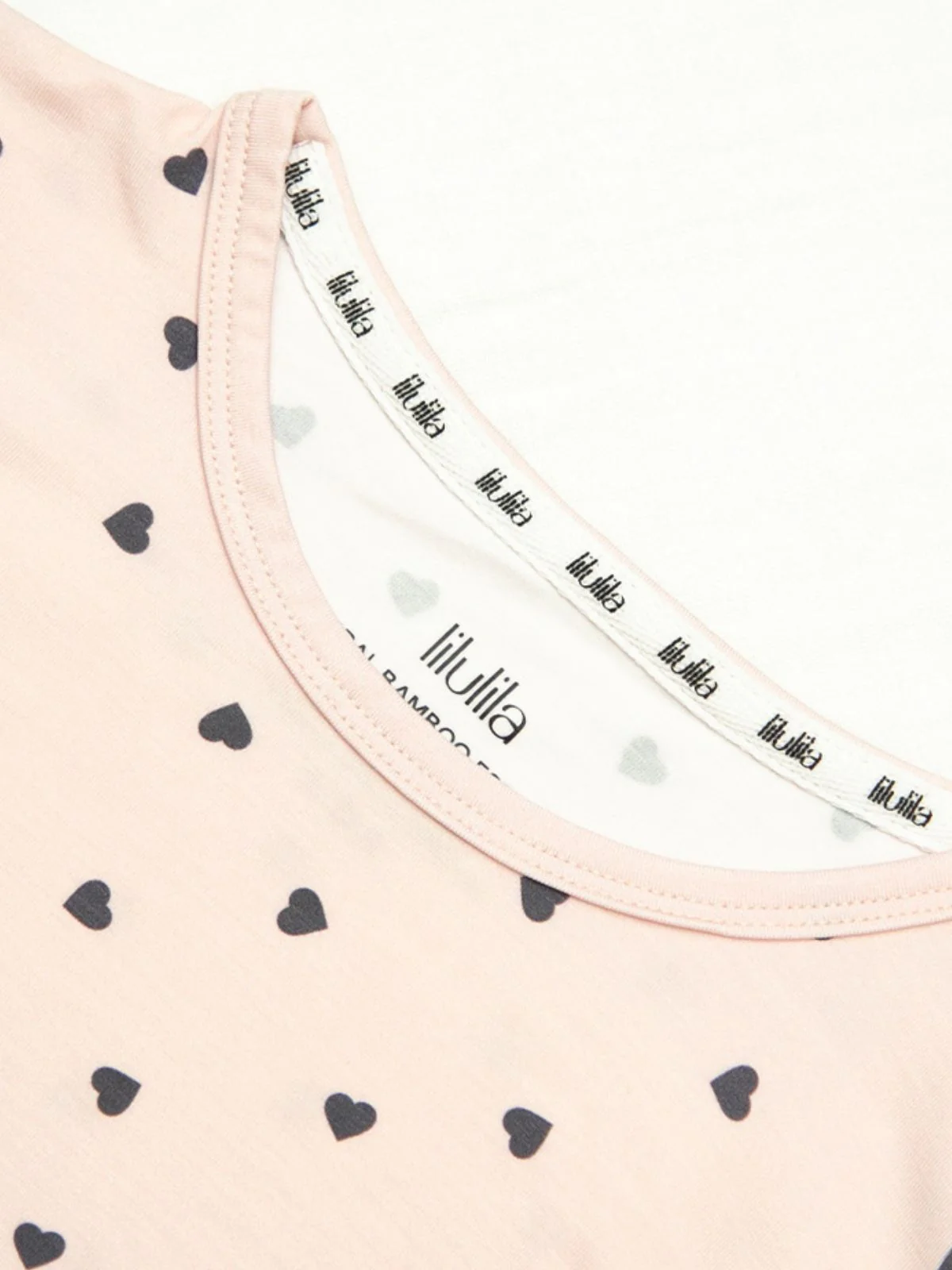 Pijama de dos piezas Little Hearts Bamboo